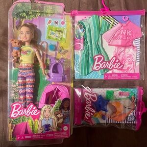 Barbie It Takes Two Camping Stacie Doll and 2 Accessory Packs.